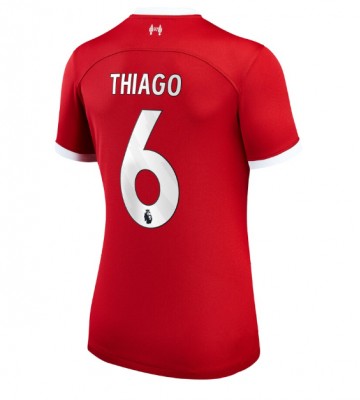 Liverpool Thiago Alcantara #6 Replica Home Stadium Shirt for Women 2023-24 Short Sleeve